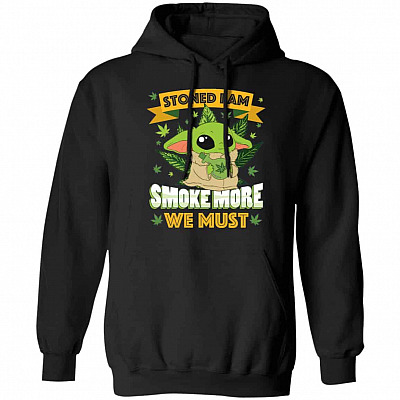 stoned 2, Black, Hoodie