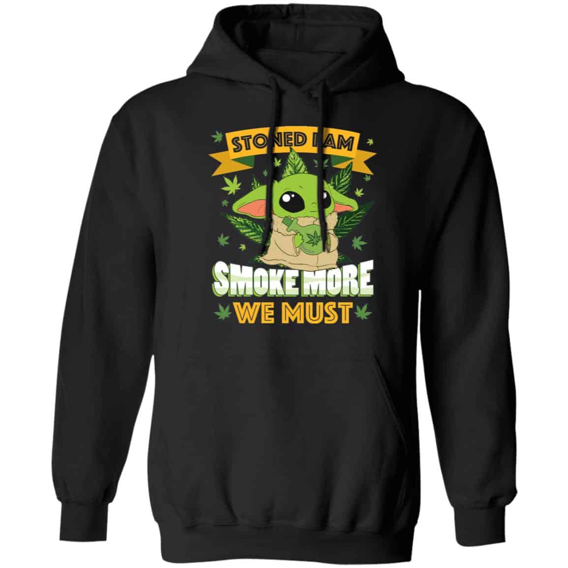 stoned 2, Black, Hoodie