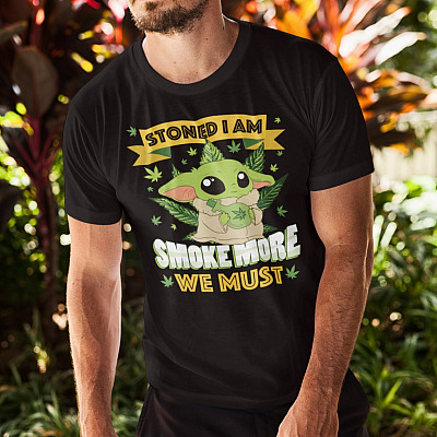 Alternative view of Stoned I Am Smoke More We Must Funny T-Shirt - Hoodie - Sweatshirt - Long Sleeve Shirt