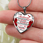 To My Soulmate Im Your Eyes I Have Found My Home Heart Pendant Necklace - Gift for Couple