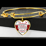 To My Soulmate Im Your Eyes I Have Found My Home Heart Pendant Necklace - Gift for Couple