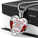 To My Soulmate Im Your Eyes I Have Found My Home Heart Pendant Necklace - Gift for Couple