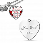 To My Soulmate Im Your Eyes I Have Found My Home Heart Pendant Necklace - Gift for Couple