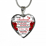 To My Soulmate Im Your Eyes I Have Found My Home Heart Pendant Necklace - Gift for Couple