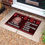 6VT. UU TIEN Biden Braindead Sniff Your Shoes Doormat mockup 10