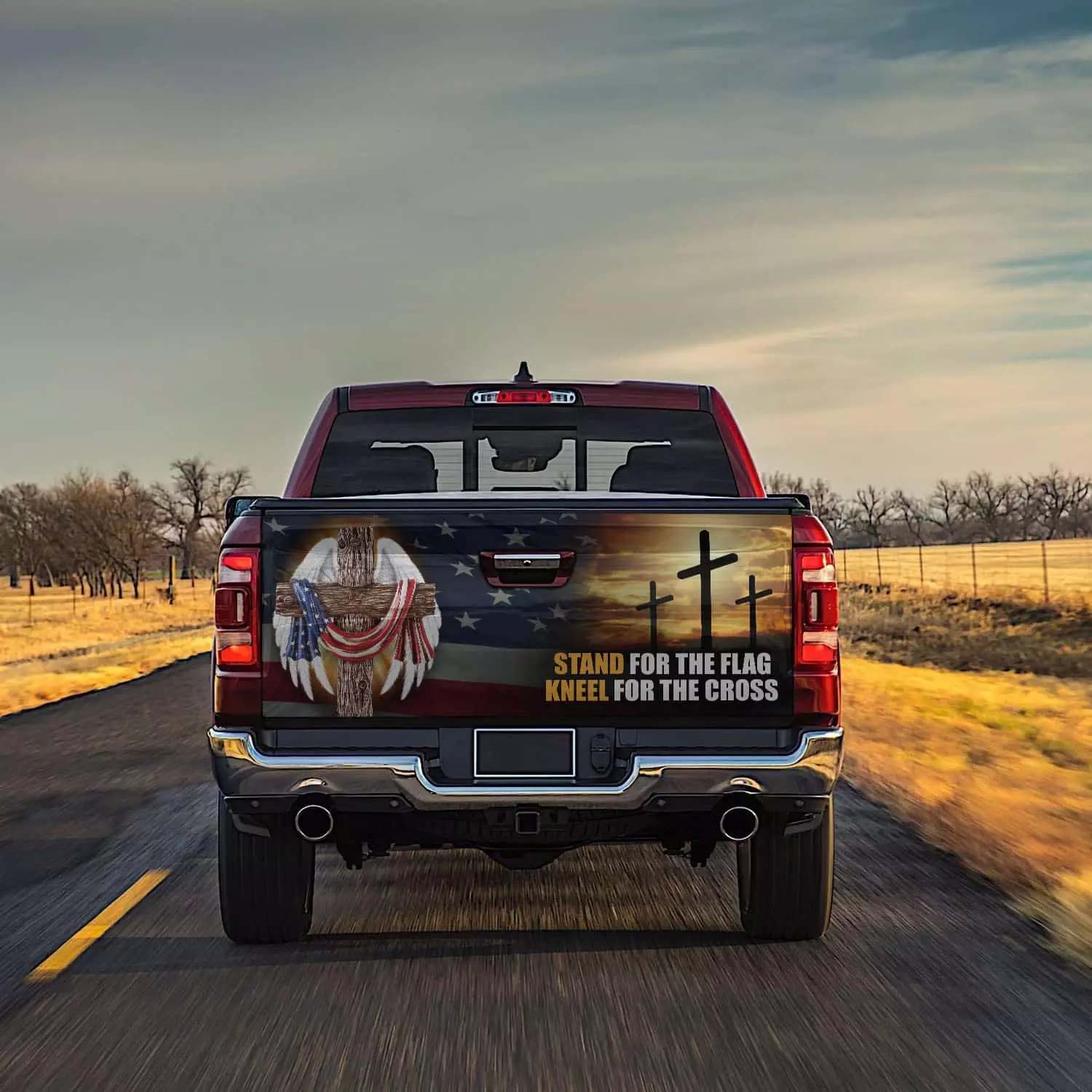 35 HG. Stand For The Flag (6) Tailgate Wrap Mockup 13