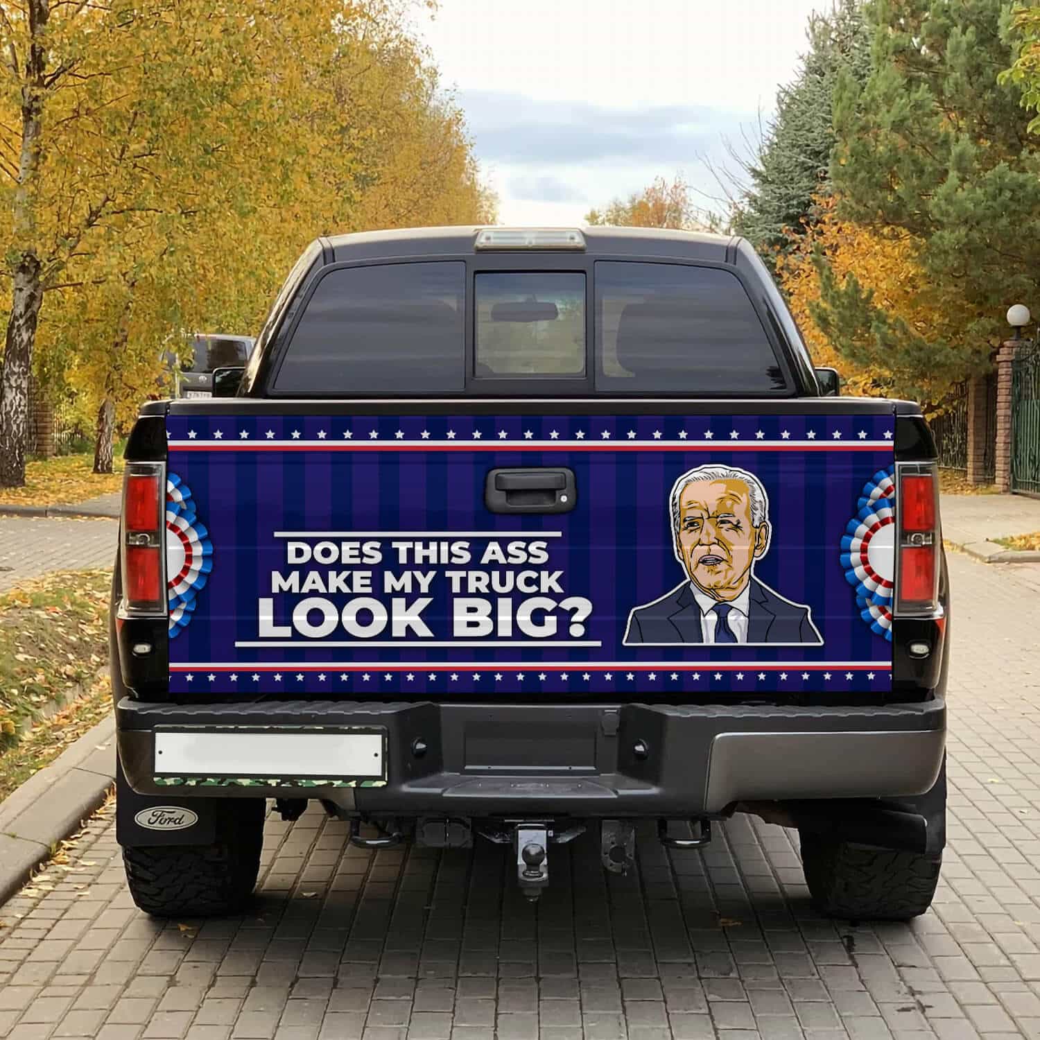 3HV. Make My Truck Big-(6) Tailgate Wrap Mockup 1