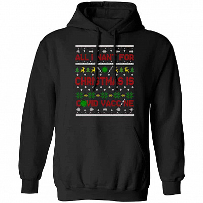 All I Want For Christmas Tshirt, Black, Hoodie