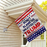 5KT. Don't Blame Us-30X40 House Flag Mockup 2
