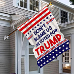 5KT. Don't Blame Us-30X40 House Flag Mockup 6