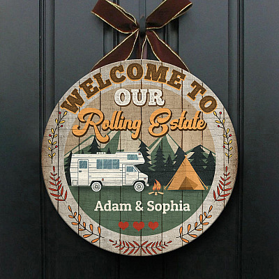 Wooden Door Sign