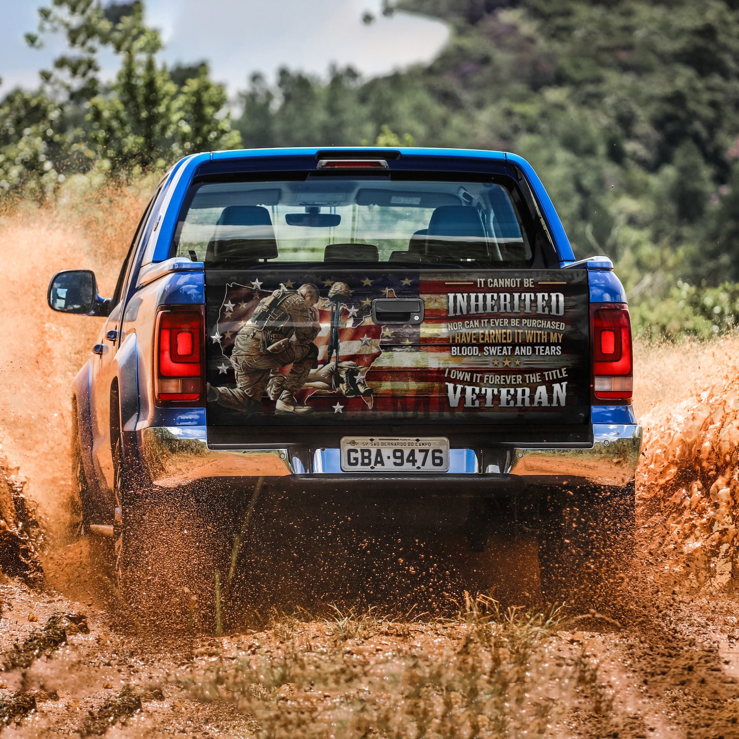 6KNG. Veteran (5) Tailgate Wrap Mockup 3