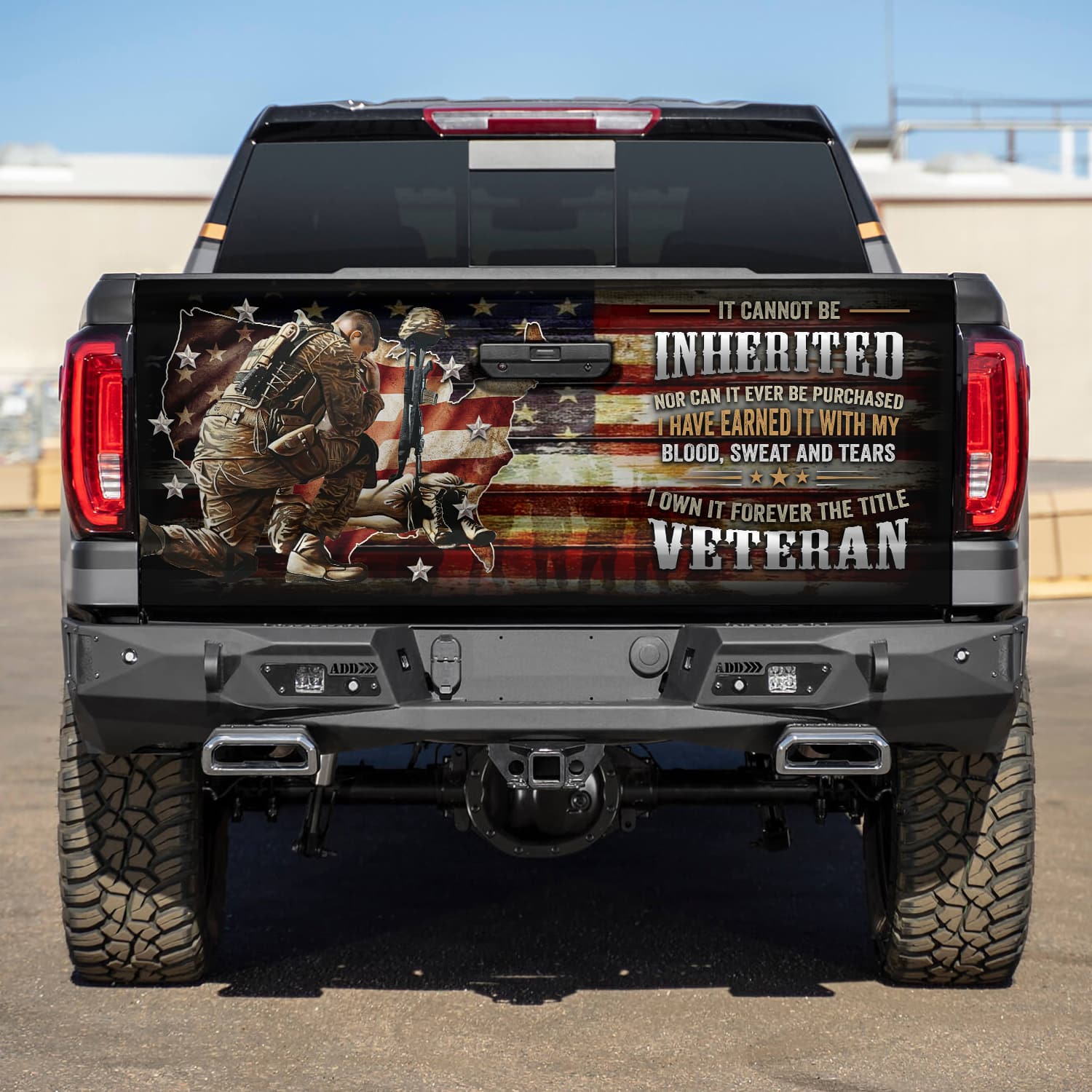 6KNG. Veteran (5) Tailgate Wrap Mockup 5