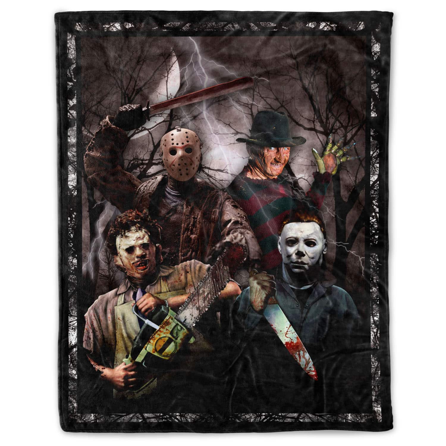 Horror Movie Characters Freddy Michael Jason Leatherface Halloween
