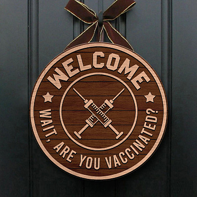 Wooden Door Sign