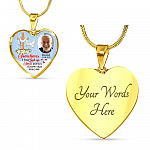 Sometimes I Just Look up Smile and Say I Know that Was You Personalized Photo Memorial Heart Pendant Necklace - Jesus Cross Bangle