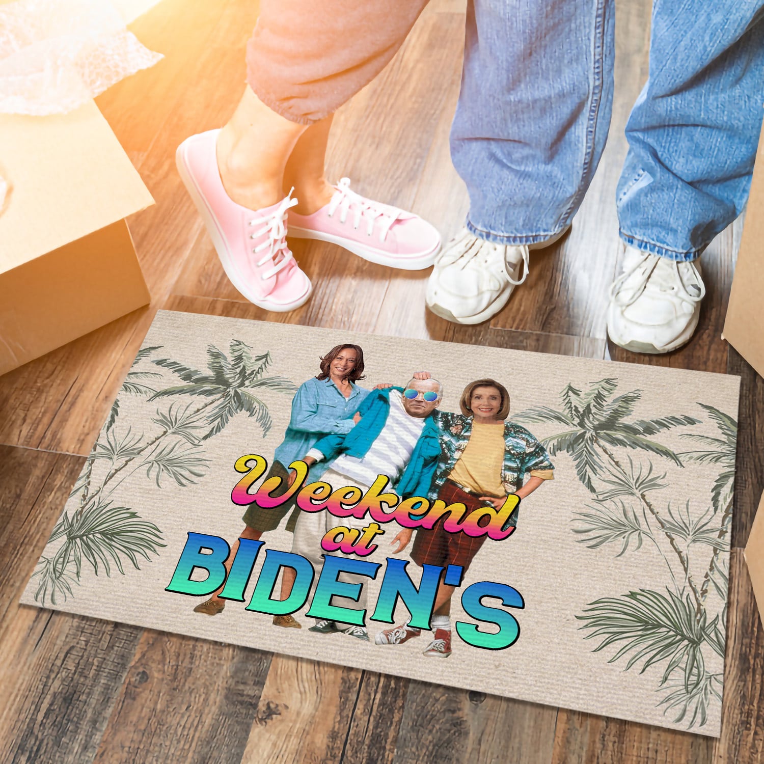 1NH.Weekend at Biden's - doormat (2) Doormat mockup 6