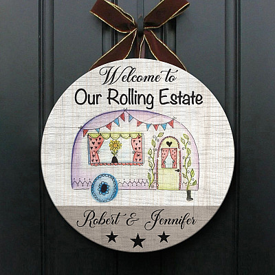 Wooden Door Sign