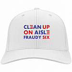 clean up, White, Twill Cap