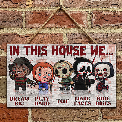 Wooden Door Sign