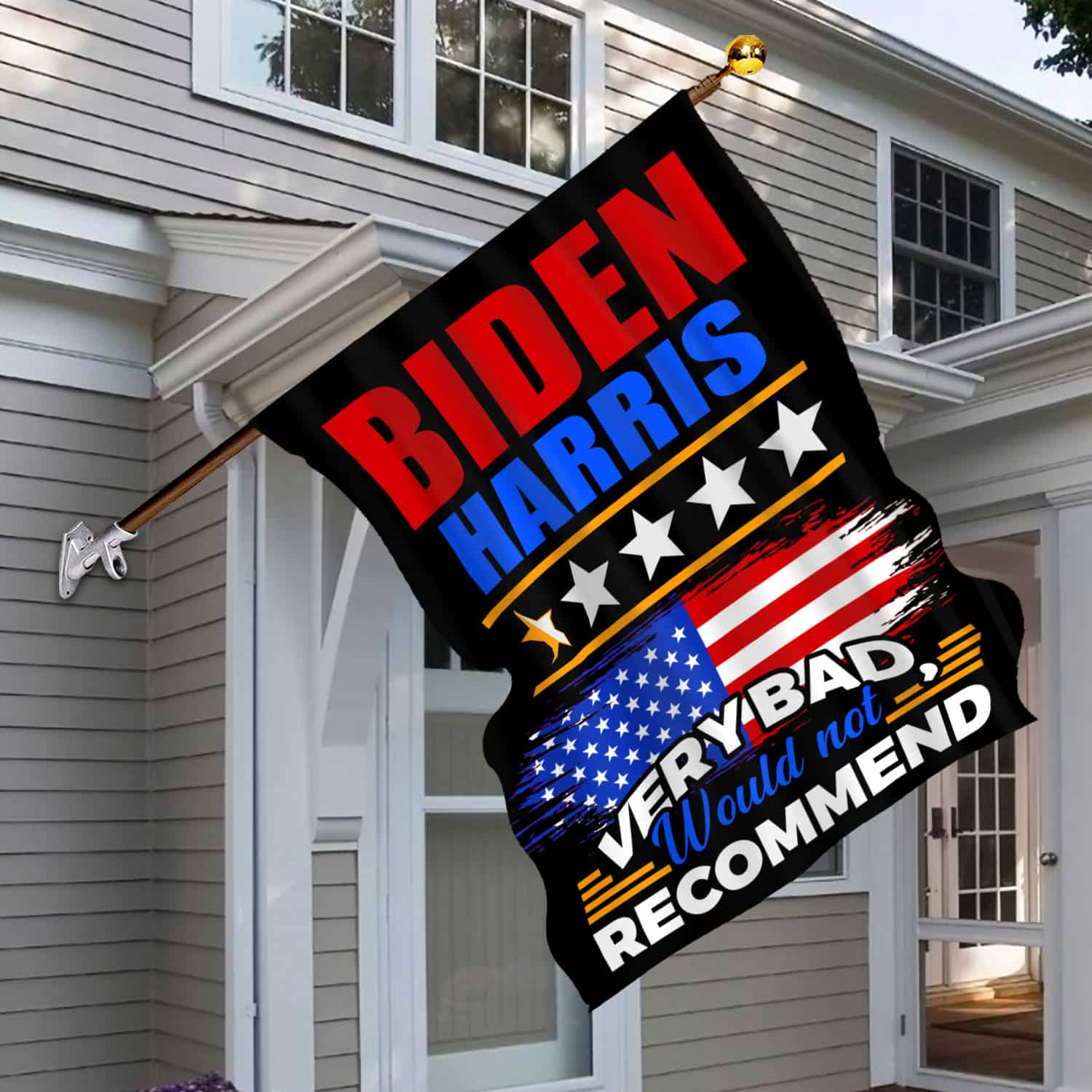 2MH. Biden Not Recommended_30x40 House Flag Mockup 6