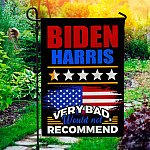 2MH. Biden Not Recommended_30x40 Garden Flag Mockup 1
