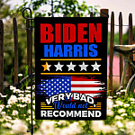 2MH. Biden Not Recommended_30x40 Garden Flag Mockup 6