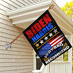 2MH. Biden Not Recommended_30x40 House Flag Mockup 2