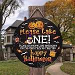6O. Please Take One Door Sign Mockup 3