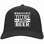 no man, Black, Twill Cap