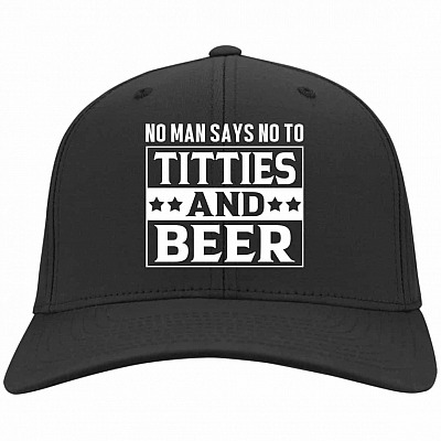 no man, Black, Twill Cap
