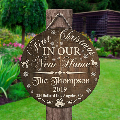 Wooden Door Sign
