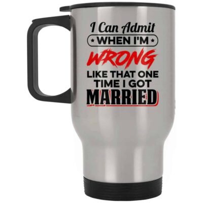 14 oz. Silver Travel Mug