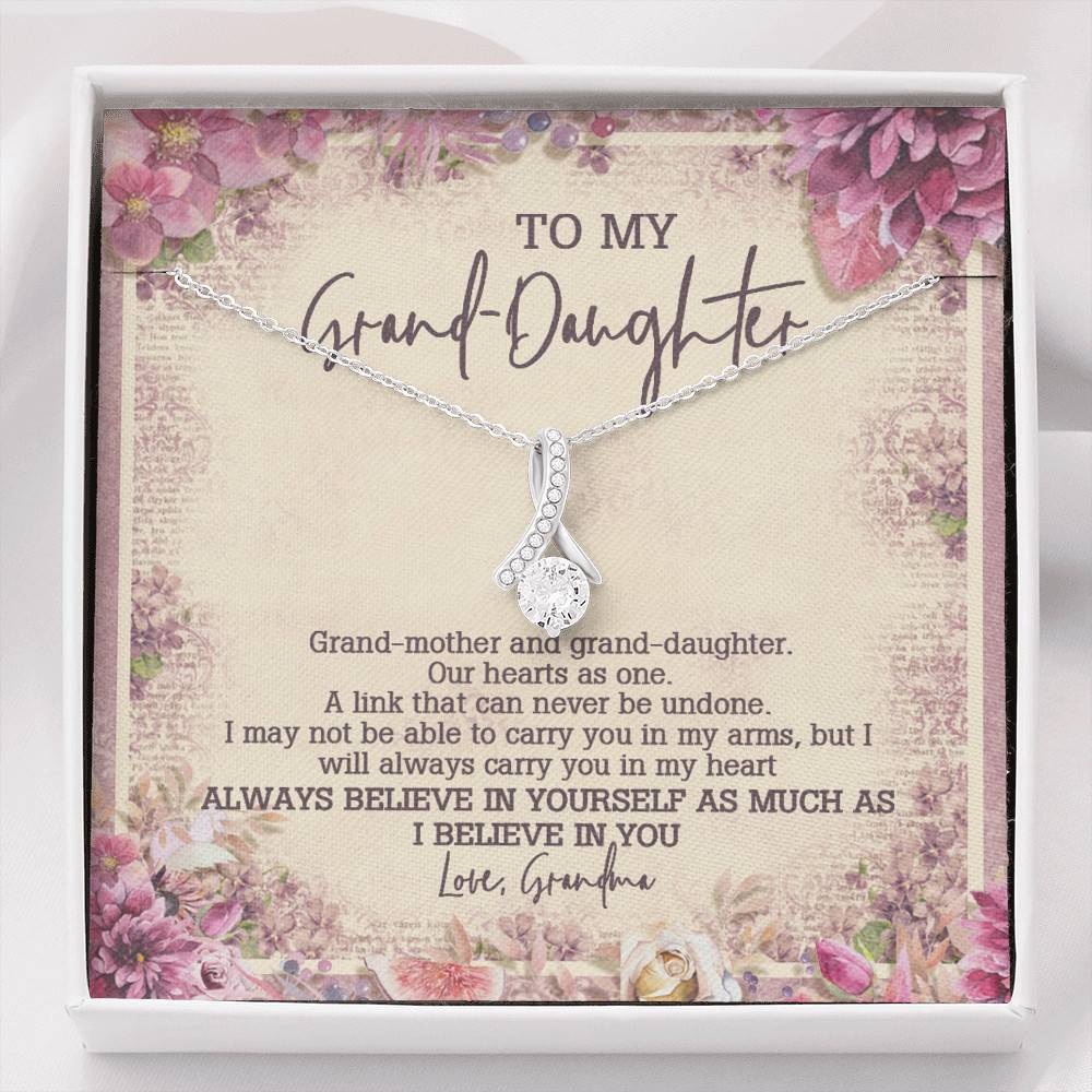 From Grandma To My Granddaughter A Link That Can Never Be Undone Alluring Beauty Necklace - Alluring Beauty Necklace