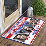 2VT. We Love Trump Wipe Your Feet Doormat mockup 3
