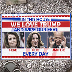 2VT. We Love Trump Wipe Your Feet Doormat Mockup 13