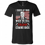 I Suck At This-Tshirt, Black, V-Neck T-Shirt I Suck At This-Tshirt, Black, V-Neck T-Shirt