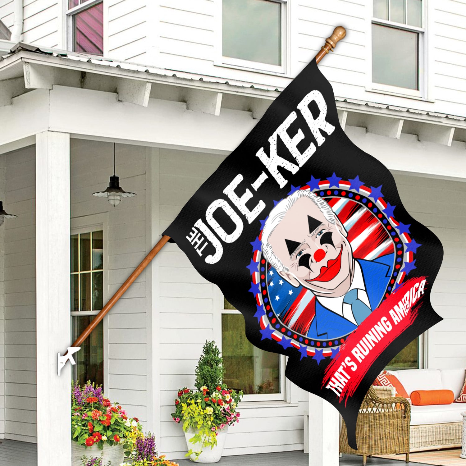 2KT. The Joe-Ker-FLAG 30x40 House Flag Mockup 7