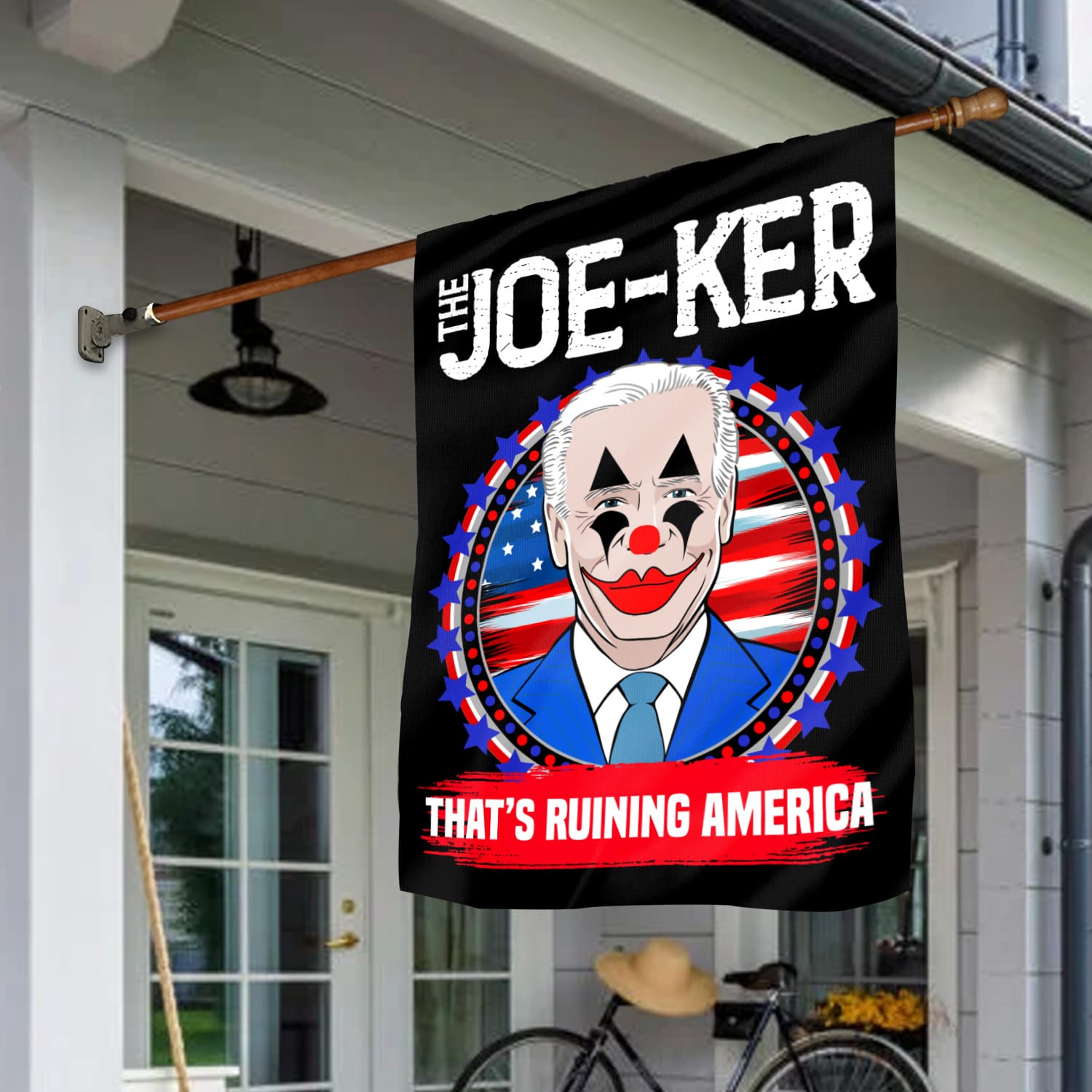 2KT. The Joe-Ker-FLAG 30x40 House Flag Mockup 1