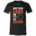 my body, Black, V-Neck T-Shirt my body, Black, V-Neck T-Shirt