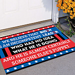 4KT. We Believe That Biden Is (doormat) Doormat mockup 11