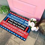 4KT. We Believe That Biden Is (doormat) Doormat mockup 4
