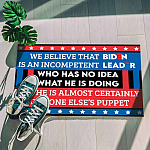 4KT. We Believe That Biden Is (doormat) Doormat mockup 5