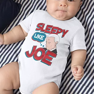 Sleepy Like Joe Baby Onesie - Toddler Baby Infant Bodysuit - Joe Biden Onesie