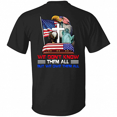 owe all, Black, Unisex T-Shirt