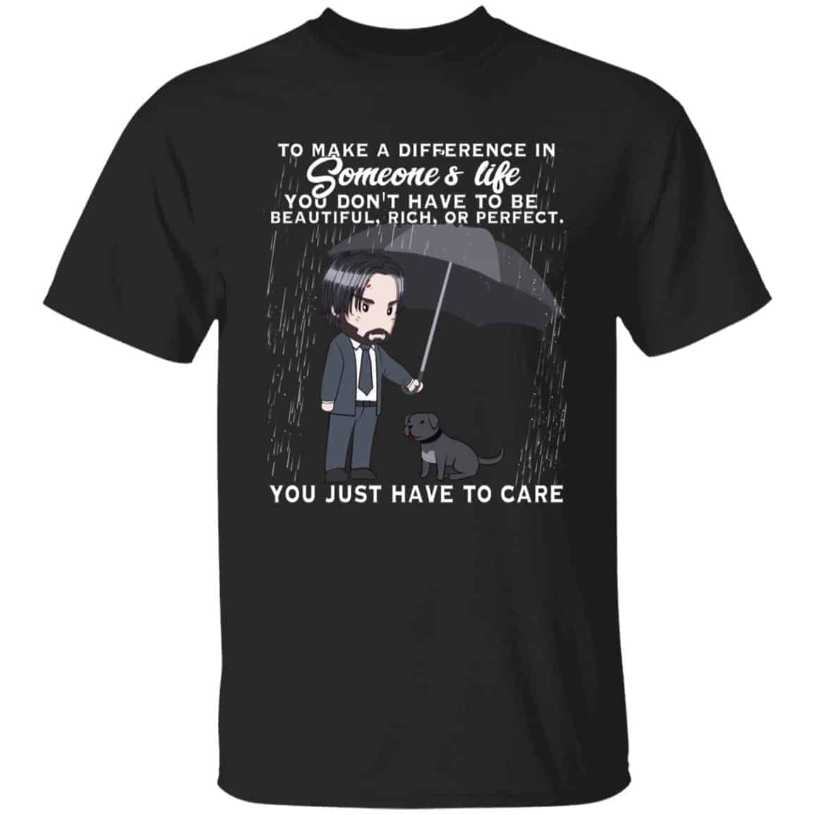 To Make a Difference in Someone, Black, Unisex T-Shirt