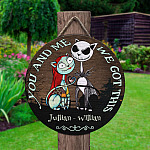 4KT. You and Me Cat Got This (Sample Design) Door Sign Mockup 2
