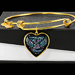 I Can No Longer See You With My Eyes But I Will Feel You In My Heart Forever Butterfly Memorial Luxury Heart Pendant Necklace