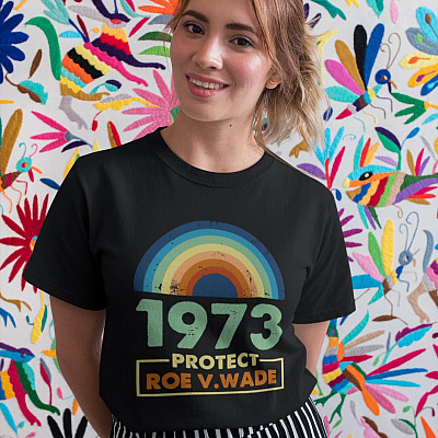 Alternative view of 1973 Protect Roe v Wade T-Shirt - Pro-Choice Feminist T-Shirt - Womens Rights 1973 T-Shirt