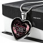 The Sweetest Time Of The Day Is When You Pray Heart Pendant Necklace